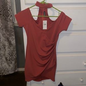 Fashion Nova Jaded Dress, mauve, size large